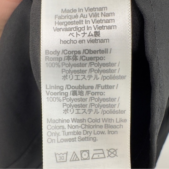 Madewell Size Small Black Bubble-Sleeve Smocked Mini Dress LBD Fall Wedding NWT - Picture 9 of 9